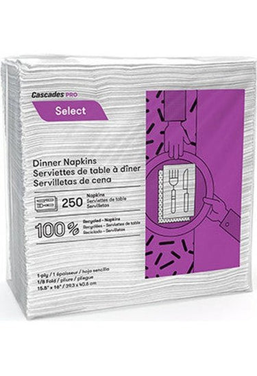 Serviettes à dîner - Cascades N050 (Caisse de 12)